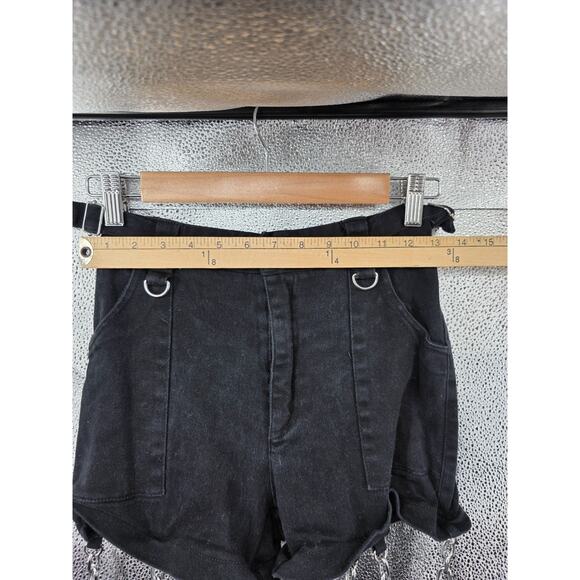 Black Chain-Linked Convertible Pants With Cargo Pockets Size XXS - Picture 4 of 11